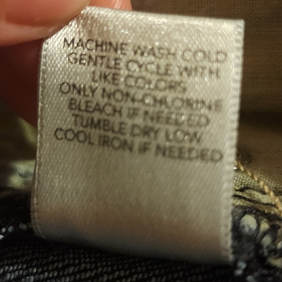 Christopher & Banks Dark Wash Denim Bermuda Jean Shorts Women's Size 12 Jorts - Picture 3 of 7